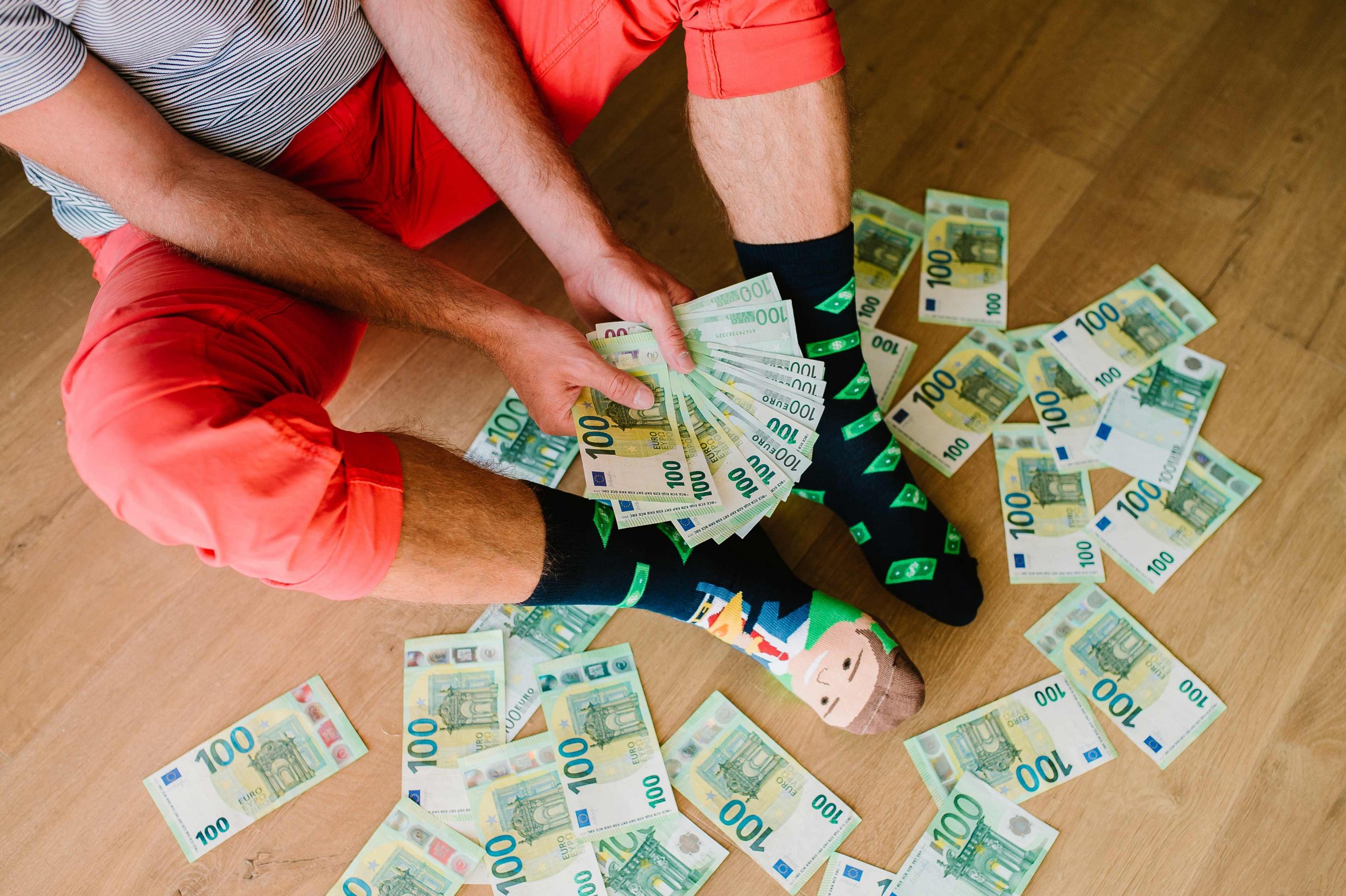 Veselé ponožky Money maker