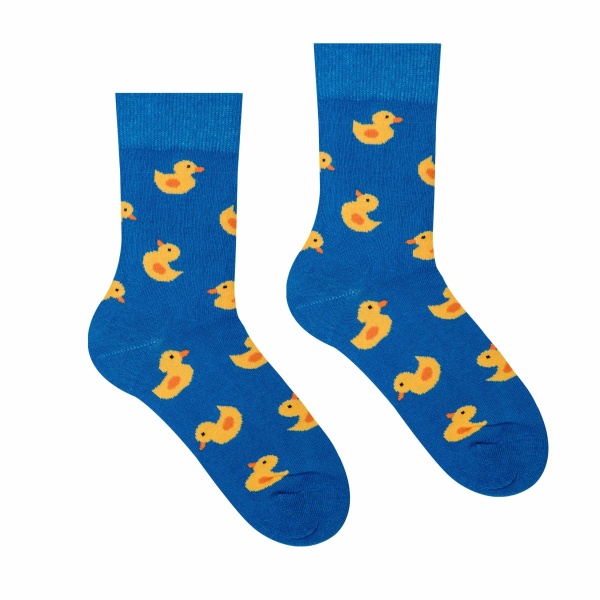 Veselé ponožky Kačička modrá – Detské