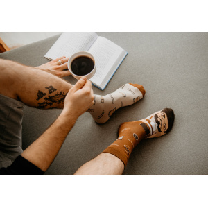 Veselé ponožky Kávoľúbič