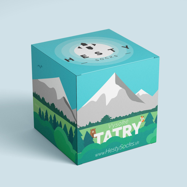 Vysoké Tatry – darčekový box pre veselé ponožky