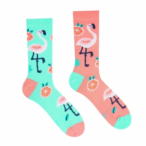 Veselé ponožky Plameniak