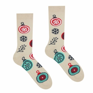 Veselé ponožky Zimný medvedík – Detské