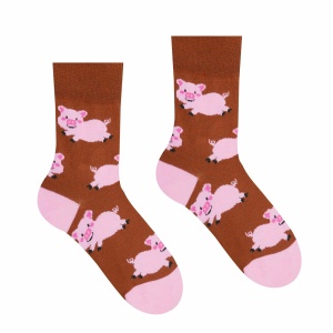 Veselé ponožky Prasiatka