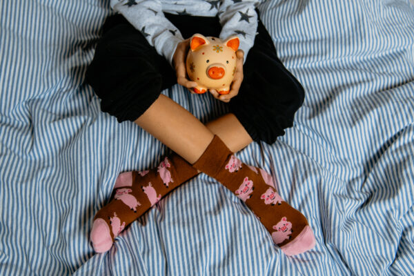 Veselé ponožky Prasiatka – Detské