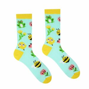 Veselé ponožky Froté Snehuliak – Detské