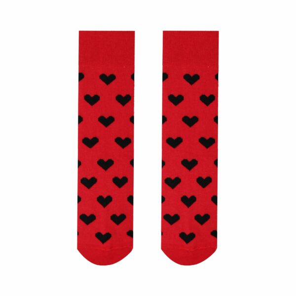 Veselé ponožky Malé srdiečka červené – Detské