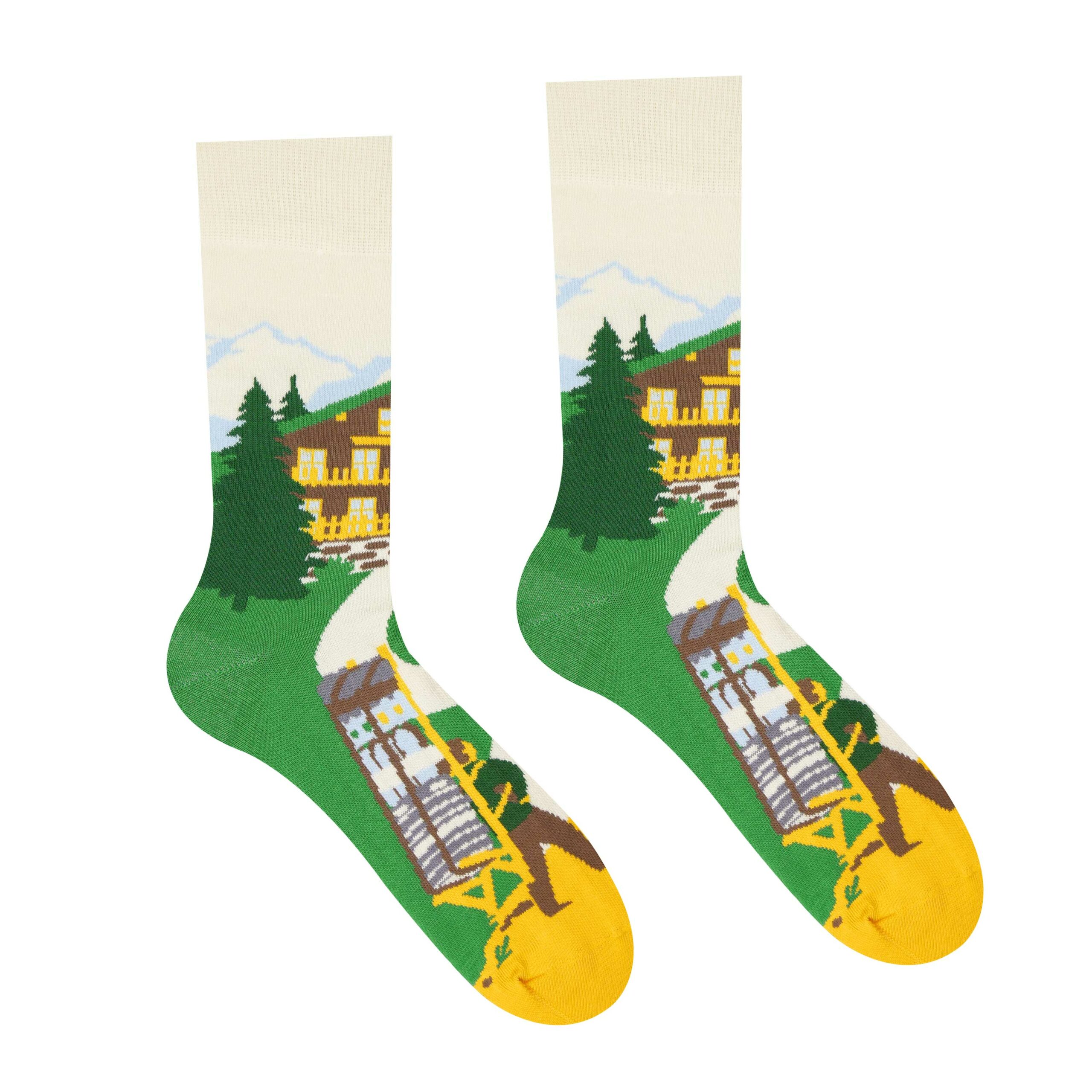 Veselé ponožky Zamkovského chata